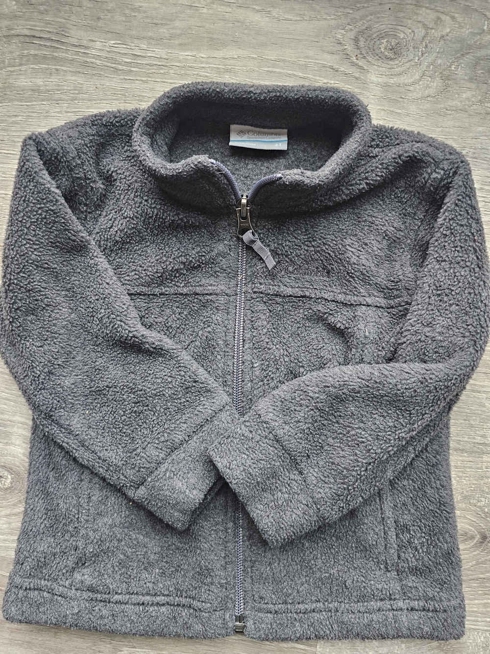 Columbia Kids Charcoal Gray Sherpa Zip Jacket